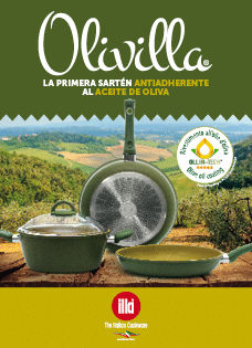 Olivilla la sartén al aceite de oliva hecha en Italia