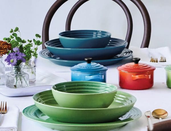 arco iris vajilla le creuset