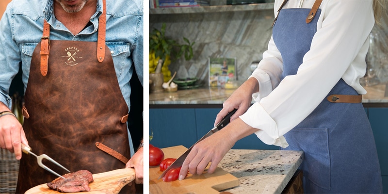 Delantal De Cocina Para Hombre Cuero