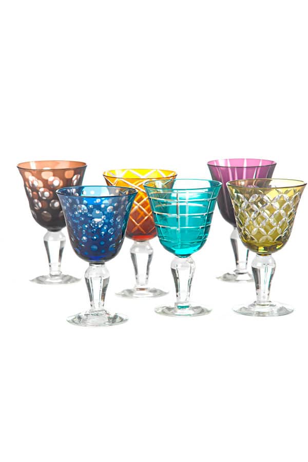 Vasos de vino Multicolour Set 6 Pols-Potten