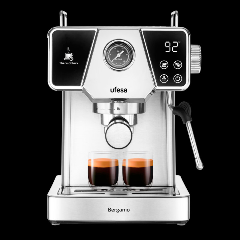 CAFETERA ESPRESSO CON MOLINILLO SMEG NEGRA - Trends Home