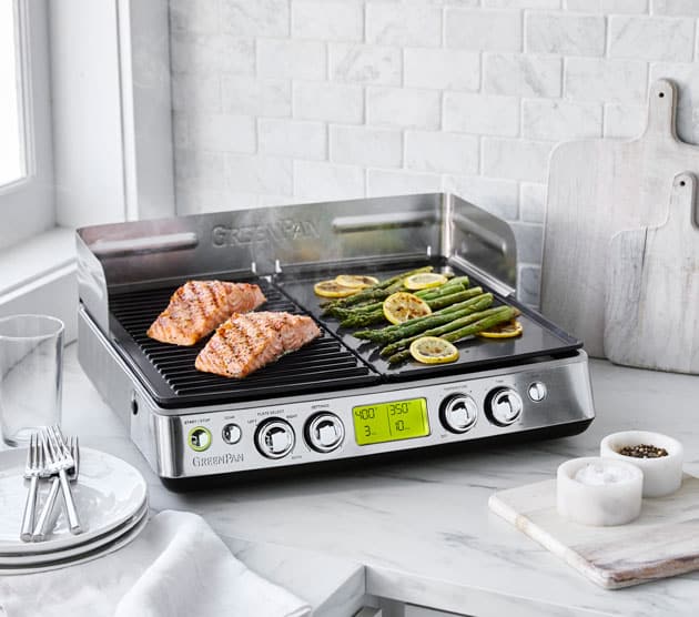 THE-COOKWARE-COMPANY-(USA),-LLC---GreenPan-Premiere-XL-Smoke-Less-Grill-&-Griddle