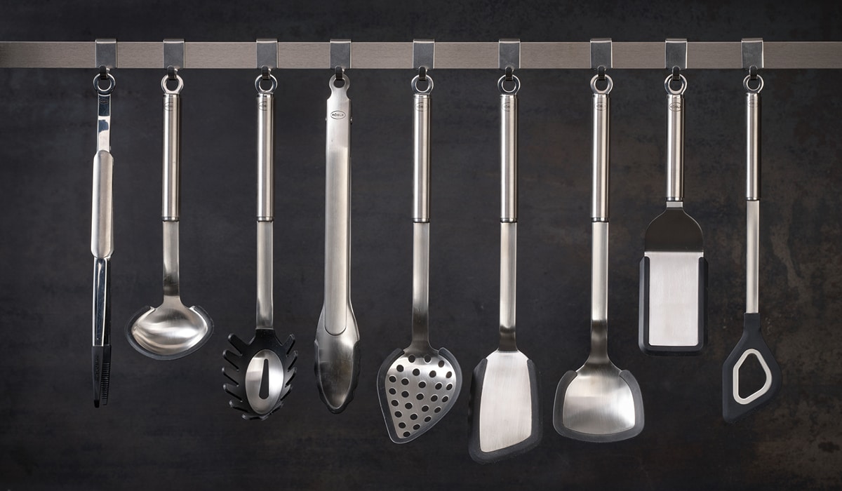 Colección completa de utensilios Rösle mango redondo